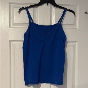 Fashion Bug Blue Fitted Wrap Camisole